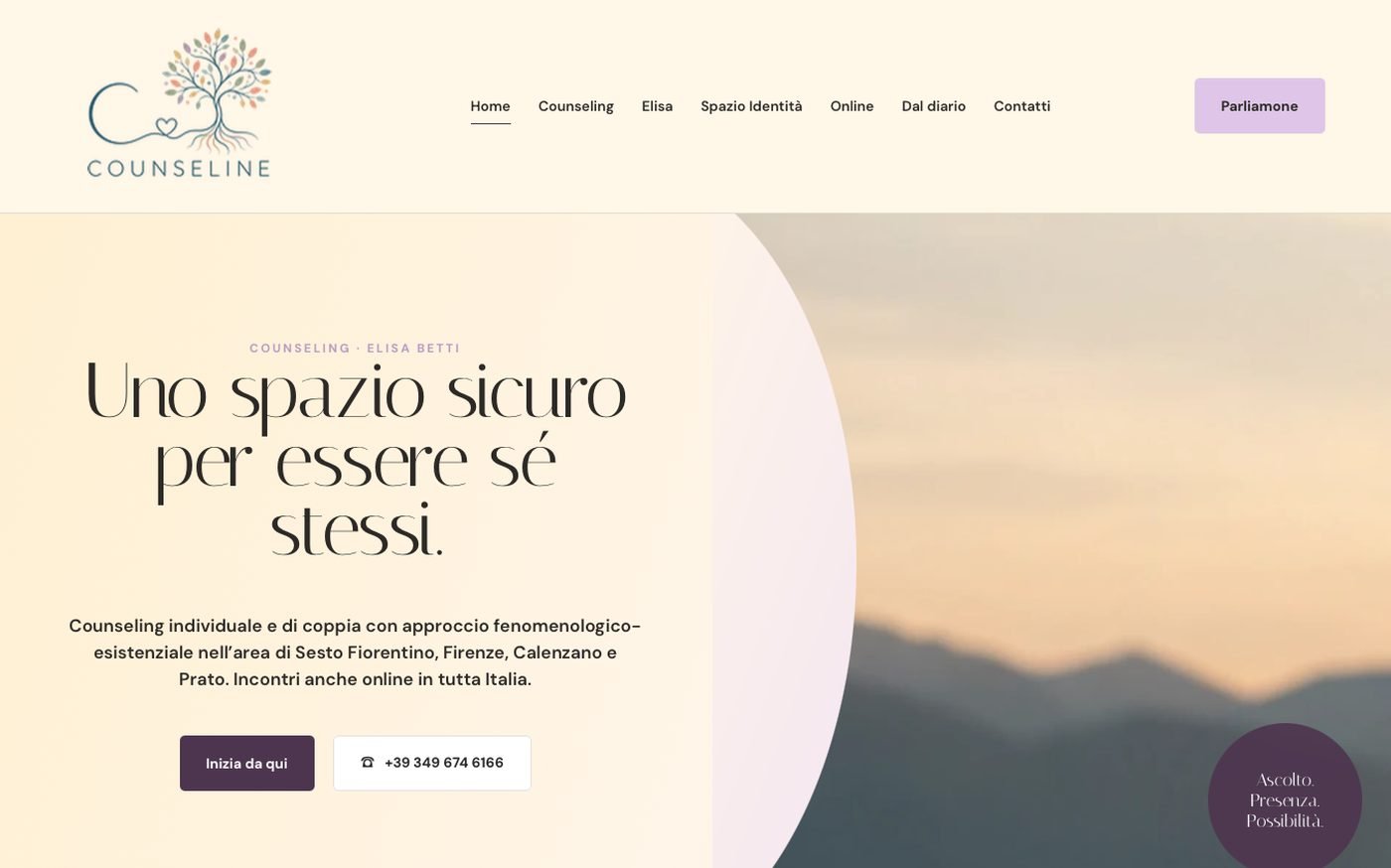 Anteprima della home page di Counseline.it